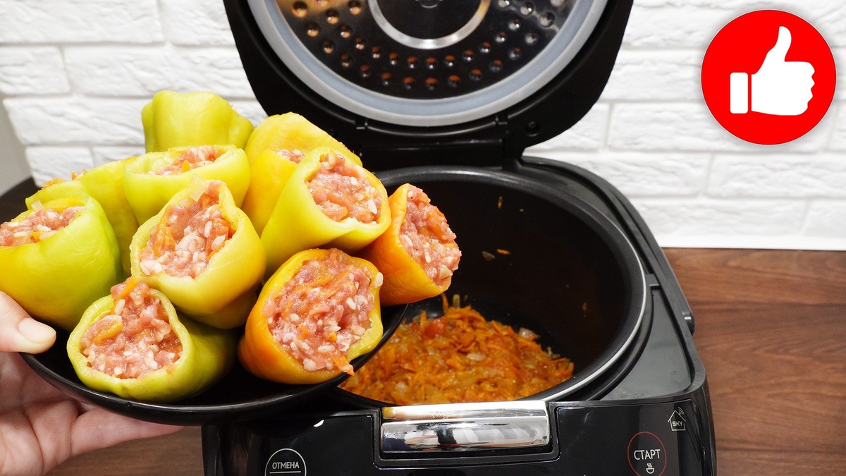 Неповторимый вкус: фаршированный перец с рисом в мультиварке