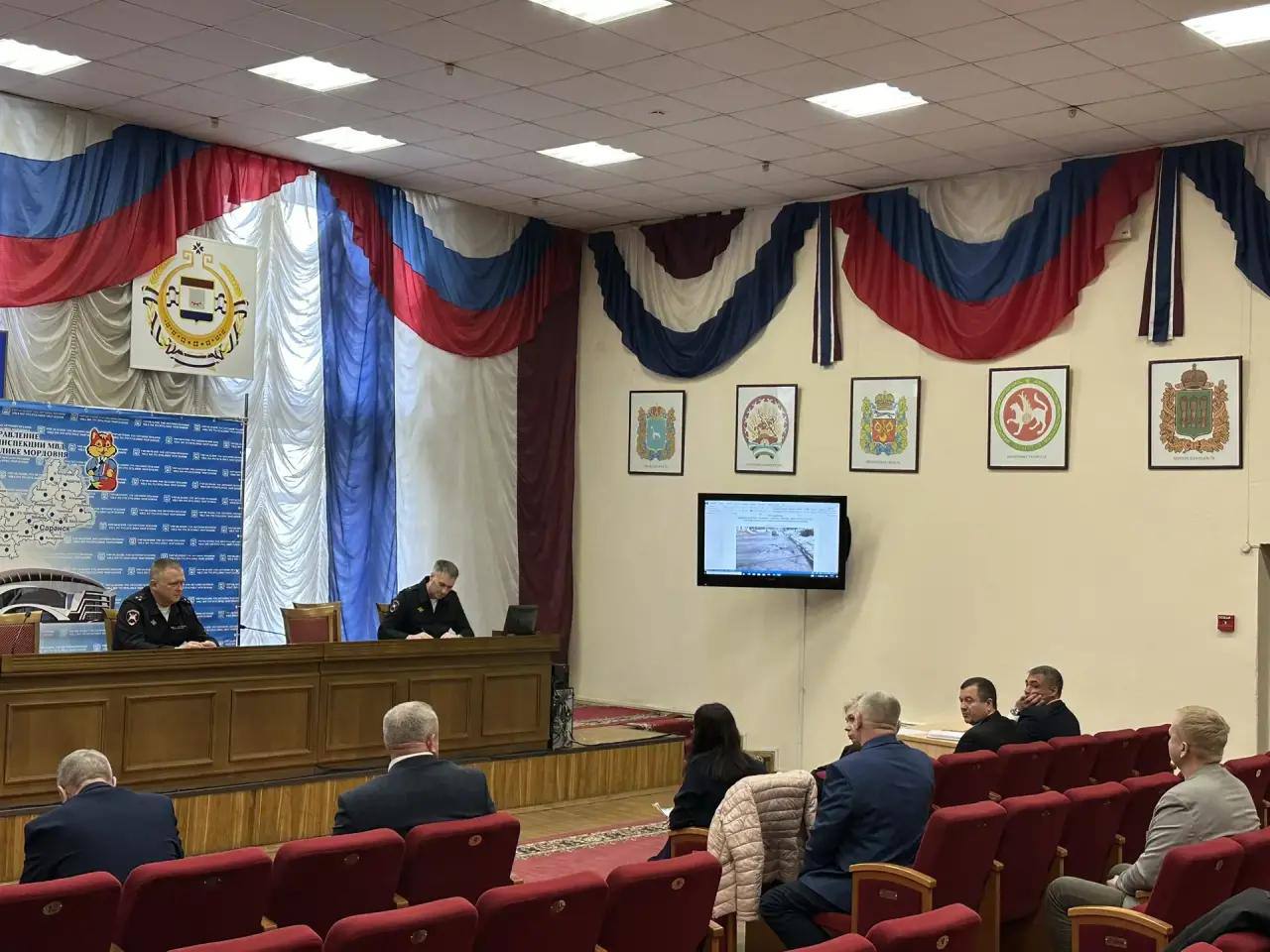 В Госавтоинспекции МВД по Республике Мордовия прошло межведомственное рабочее совещание рабочей группы по вопросам безопасности дорожного движения