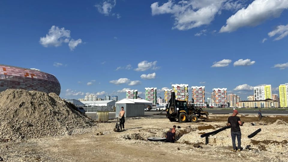 Установлены элементы детских площадок в 6-м микрорайоне, рядом со стадионом «Мордовия Арена» Установлены элементы детских площадок в 6-м микрорайоне, рядом со стадионом «Мордовия Арена»