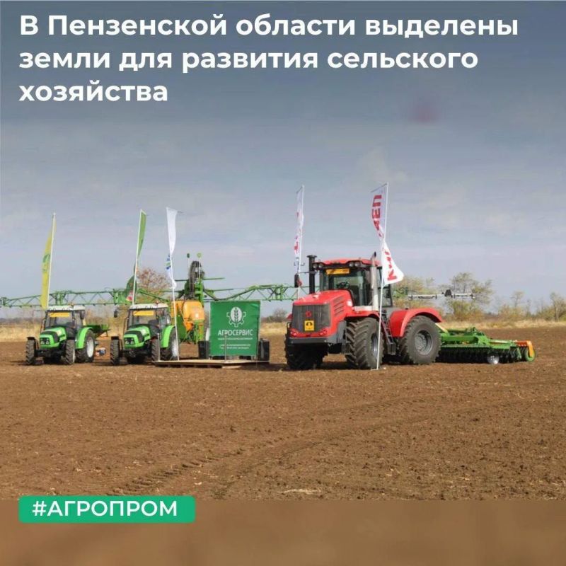 МТУ Росимущества в Республике Мордовия, Республике Марий Эл, Чувашской Республике и Пензенской области предоставило в аренду акционерному обществу «Агросервис» земельный участок площадью 1025 га