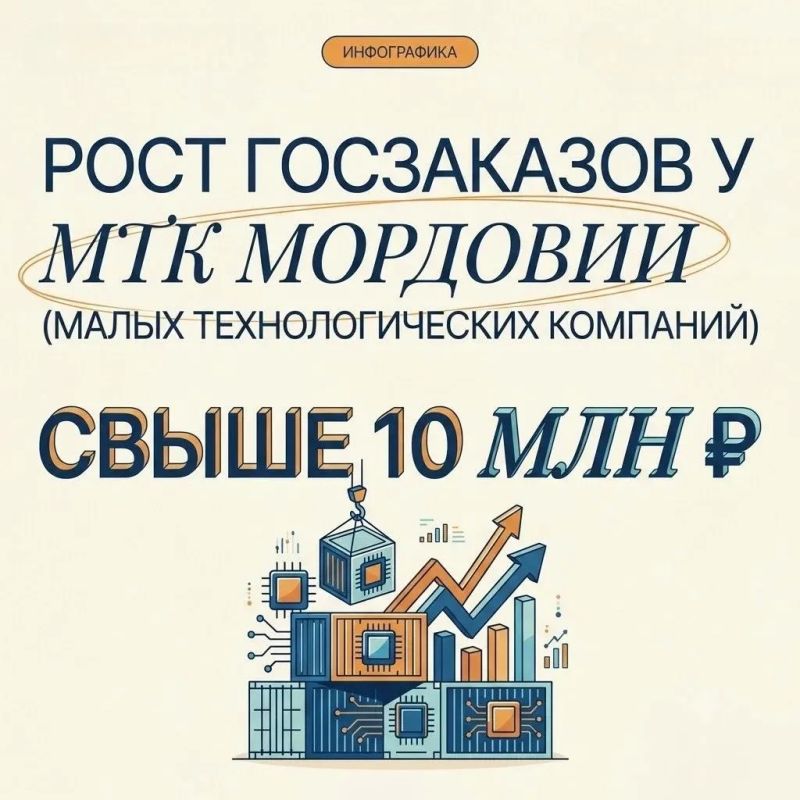 Свыше 10 млн рублей: малые технологические компании Мордовии наращивают поставки по госзаказам
