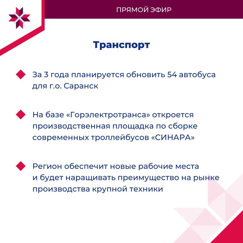 Итоги прямого эфира с Главой Мордовии Итоги прямого эфира с Главой Мордовии