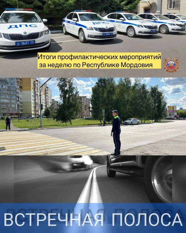 В Госавтоинспекции МВД по Республике Мордовия подвели итоги оперативно-профилактических мероприятий за минувшую неделю