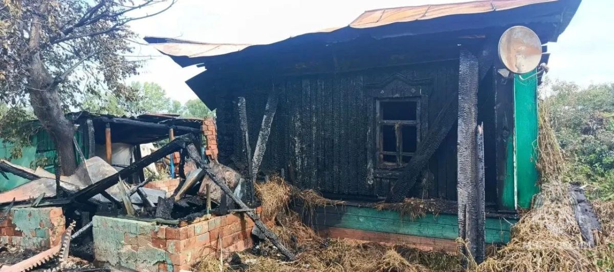Пожар в Ромодановском районе Пожар в Ромодановском районе