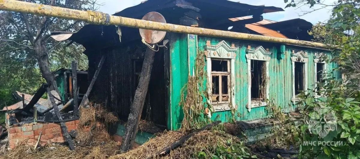 Пожар в Ромодановском районе Пожар в Ромодановском районе