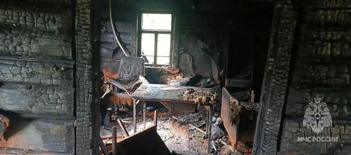 Пожар в Ромодановском районе Пожар в Ромодановском районе
