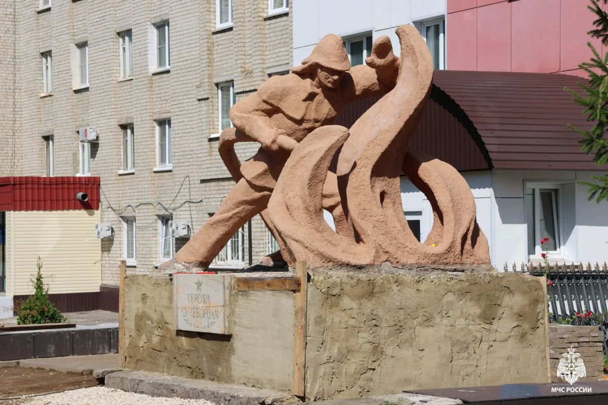 В Саранске идёт реставрация памятника героям-огнеборцам