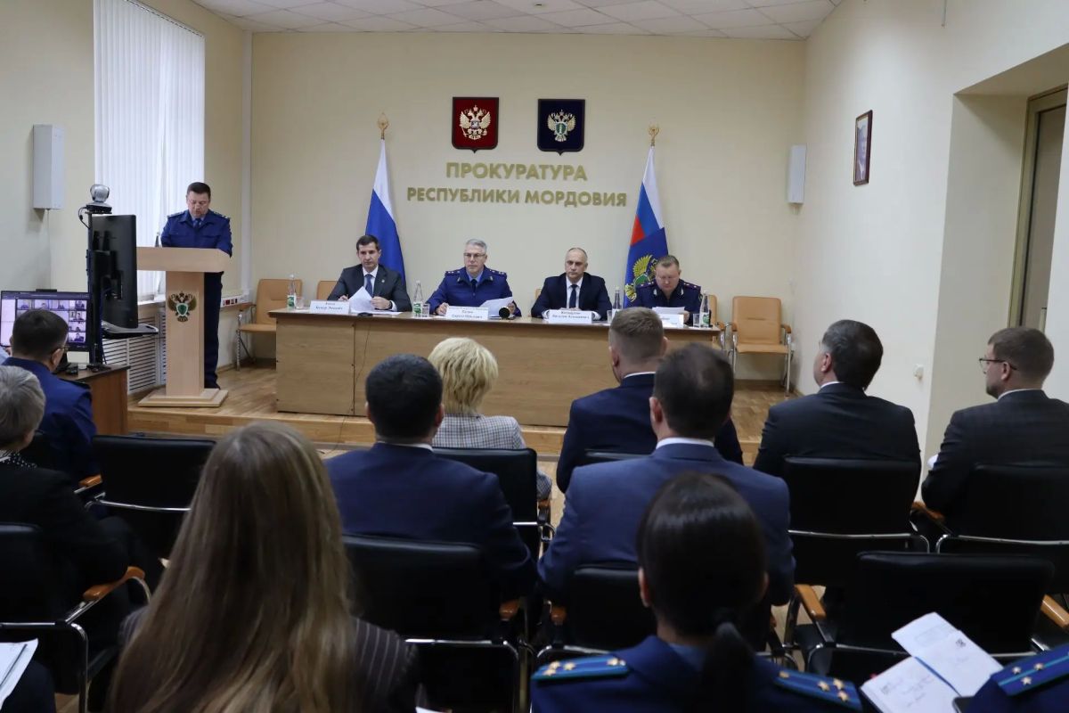 В ПРОКУРАТУРЕ РЕСПУБЛИКИ МОРДОВИЯ НА ЗАСЕДАНИИ МЕЖВЕДОМСТВЕННОЙ РАБОЧЕЙ ГРУППЫ ОБСУДИЛИ СОСТОЯНИЕ ЗАКОННОСТИ В СФЕРЕ РЕАЛИЗАЦИИ НАЦИОНАЛЬНЫХ ПРОЕКТОВ В ПРОКУРАТУРЕ РЕСПУБЛИКИ МОРДОВИЯ НА ЗАСЕДАНИИ МЕЖВЕДОМСТВЕННОЙ РАБОЧЕЙ ГРУППЫ ОБСУДИЛИ СОСТОЯНИЕ ЗАКОННОСТИ В СФЕРЕ РЕАЛИЗАЦИИ НАЦИОНАЛЬНЫХ ПРОЕКТОВ