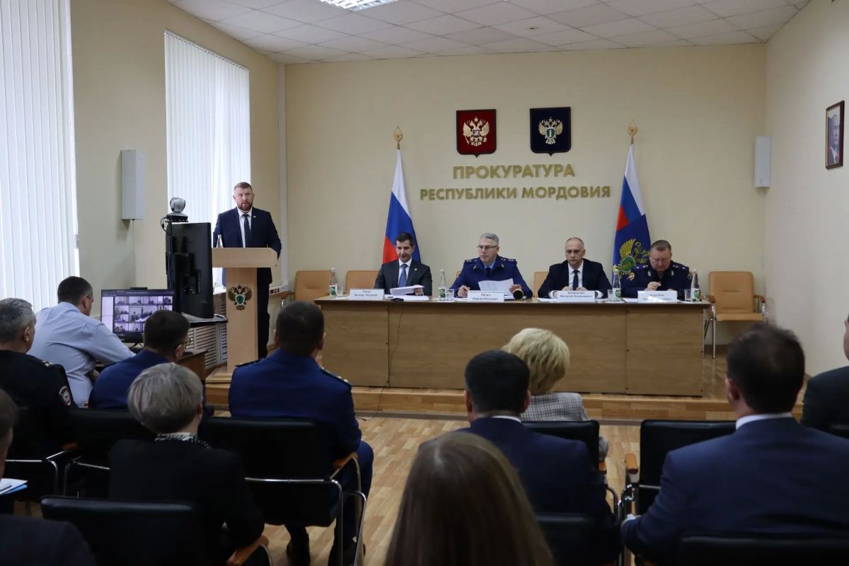 В ПРОКУРАТУРЕ РЕСПУБЛИКИ МОРДОВИЯ НА ЗАСЕДАНИИ МЕЖВЕДОМСТВЕННОЙ РАБОЧЕЙ ГРУППЫ ОБСУДИЛИ СОСТОЯНИЕ ЗАКОННОСТИ В СФЕРЕ РЕАЛИЗАЦИИ НАЦИОНАЛЬНЫХ ПРОЕКТОВ В ПРОКУРАТУРЕ РЕСПУБЛИКИ МОРДОВИЯ НА ЗАСЕДАНИИ МЕЖВЕДОМСТВЕННОЙ РАБОЧЕЙ ГРУППЫ ОБСУДИЛИ СОСТОЯНИЕ ЗАКОННОСТИ В СФЕРЕ РЕАЛИЗАЦИИ НАЦИОНАЛЬНЫХ ПРОЕКТОВ