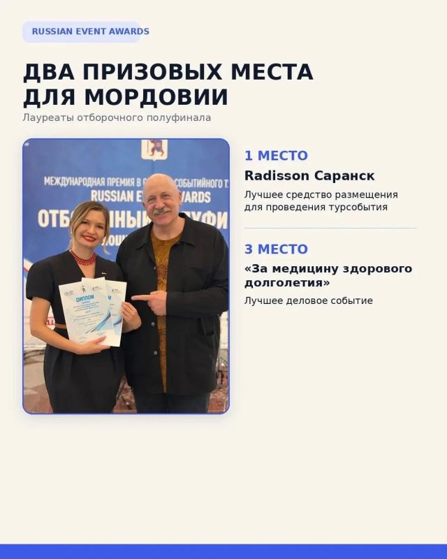 Мордовия — в числе лидеров полуфинала главных туристических премий страны Мордовия — в числе лидеров полуфинала главных туристических премий страны