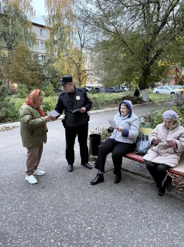В Мордовии сотрудники полиции провели беседы с пожилыми людьми В Мордовии сотрудники полиции провели беседы с пожилыми людьми
