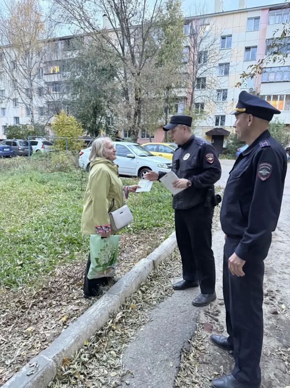 В Мордовии сотрудники полиции провели беседы с пожилыми людьми