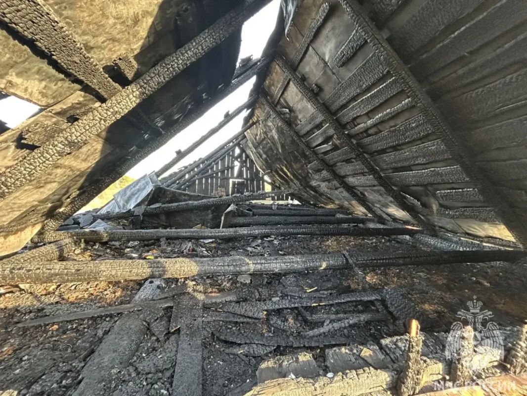 Пожар в Зубово - Полянском районе Пожар в Зубово - Полянском районе