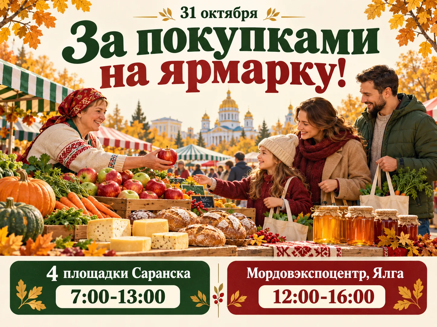 Завтра в Саранске – ярмарки продукции местных производителей!